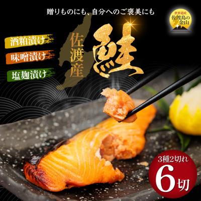 ふるさと納税 佐渡市 鮭[先行予約・佐渡水揚げ限定・2月以降発送]日本海の宝・佐渡から届く、極上の海の幸 漬魚 3種の味付