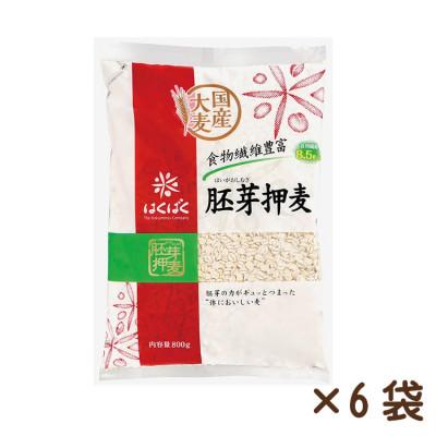 ふるさと納税 中央市 [はくばく]胚芽押麦 800g×6袋