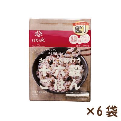 ふるさと納税 中央市 [はくばく]おいしさ味わう十六穀ごはん(30g×6袋入り)×6袋