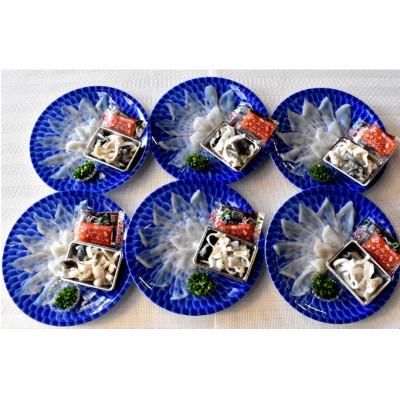 ふるさと納税 宇部市 【冷蔵】とらふぐ刺身 1人前 6皿_1