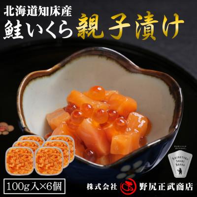 ふるさと納税 斜里町 【北海道知床産】鮭いくら親子漬け 600g(100g×6) | 