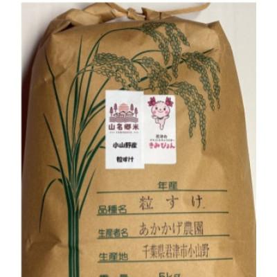 ふるさと納税 君津市 君津市小山野産「山名郷米」 粒すけ(玄米) 5kg