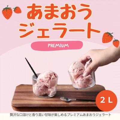 ふるさと納税 柳川市 premiumあまおうジェラート2L