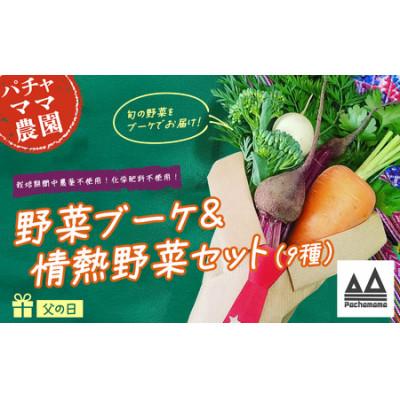 ふるさと納税 下妻市 [先行受付]野菜ブーケ&amp;情熱野菜セット(9品) 父の日ギフト メッセージカード付き
