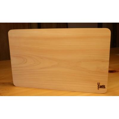 ふるさと納税 綾川町 檜のまな板(ストレート)\u0026檜の tissue box2個セット  [54010297]の画像