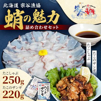 ふるさと納税 稚内市 [宗谷の海味]蛸の魅力詰め合わせセット(たこしゃぶ たこザンギ) 北海道 宗谷漁協