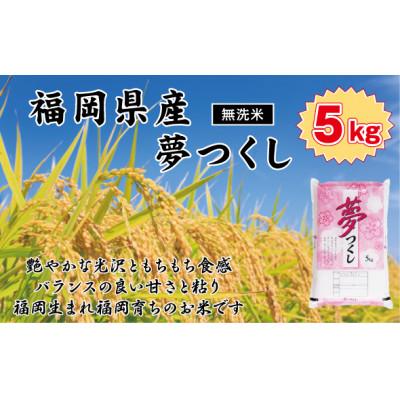 ふるさと納税 芦屋町 [無洗米][令和7年産][食味鑑定士厳選]福岡県産 夢つくし5kg(5kg×1袋)(芦屋町)