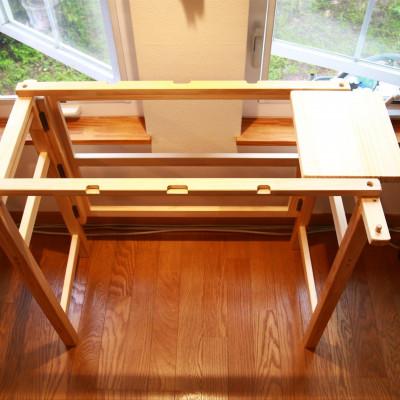 ふるさと納税 猪名川町 エディ工房 刺繍ワークデスク(D45)奥行45cm 折りたたみ式 刺繍枠は付属していません 受注製作