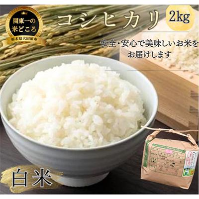 ふるさと納税 大田原市 [令和7年産新米 数量限定]古谷農産 栽培期間中農薬・化学肥料不使用 コシヒカリ 精米 2kg