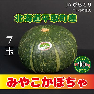 ふるさと納税 平取町 [先行予約/8月以降発送]みやこカボチャ1箱7玉(約10kg)