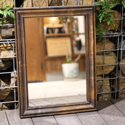 ふるさと納税 江南市 アメリカンデザイン ウォールミラー THE CIGAR LOUNGE[国産桧無垢材使用]