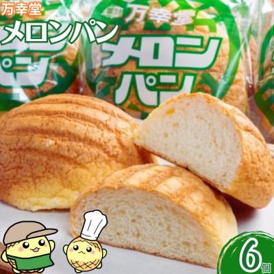 ふるさと納税 荒尾市 熊本県 荒尾市 メロンパン プレーン 冷凍 6個セット [万幸堂]