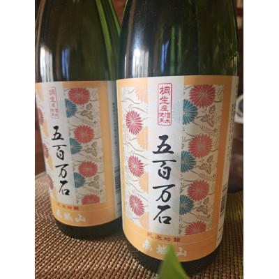 ふるさと納税 桐生市 赤城山 桐生市産五百万石 純米吟醸 一升2本セット(1800ml×2本)
