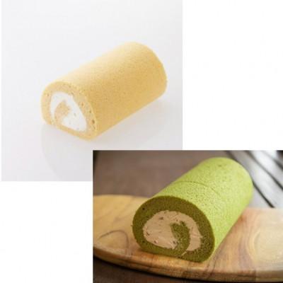 ふるさと納税 砺波市 [グルテンフリー]高道(たかんど)ロール 2本セット プレーン&amp;抹茶小豆(冷凍)麹スイーツ