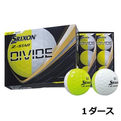 ふるさと納税 丹波市 [数量限定]ゴルフボール スリクソンZ-STAR ディバイド ホワイトイエロー 1ダース