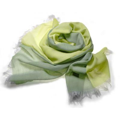 ふるさと納税 西桂町 [KASANE]日本製天然素材手洗い可 二重織ウールガーゼストール (若草色)