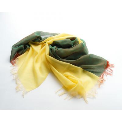 ふるさと納税 西桂町 [KASANE]日本製天然素材手洗い可 二重織ウールガーゼストール (女郎花)