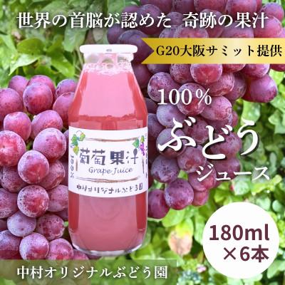 ふるさと納税 河内長野市 ぶどうジュース 100% G20大阪サミット提供 中村オリジナルぶどう園 砂糖不使用 無添加 無加水