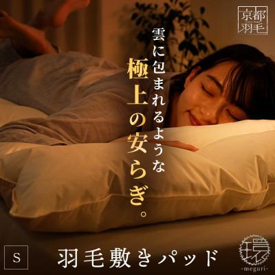 ふるさと納税 吉野川市 羽毛 ダウン 敷きパッド シングル 1枚