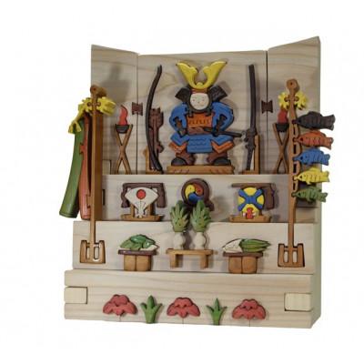 ふるさと納税 河内長野市 五月人形三段飾り 知育玩具 木製パズル