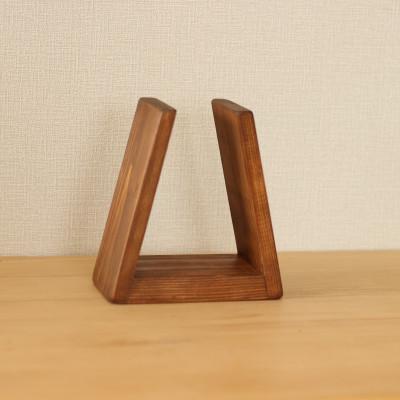 ふるさと納税 美幌町 三角のブックスタンド アンティークブラウン[申込後に製作いたします]