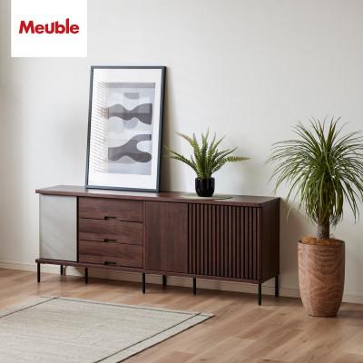 ふるさと納税 大川市 アゲロ 180cm サイドボード<ウォールナット>[モーブル][大川家具]