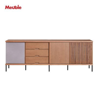 ふるさと納税 大川市 アゲロ 200cm サイドボード<オークヴィンテージナチュラル>[モーブル][大川家具]