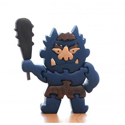 ふるさと納税 河内長野市 青鬼さん 知育玩具 木製パズル