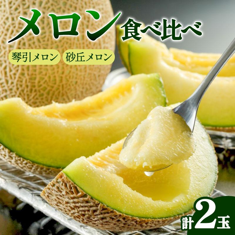 ふるさと納税 京都府 [先行予約]2026年度産 京丹後市産メロン 食べ比べセット「琴引メロン」「砂丘メロン」