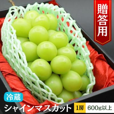 ふるさと納税 富士川町 [令和8年度先行予約]贈答用!希少価値の高いシャインマスカット(1房 600g以上)[冷蔵配送]