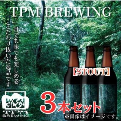 ふるさと納税 西桂町 黒ビール好きにおすすめ!富士山麓仕込みのクラフトビールTPM BREWING[STOUT]3本セット