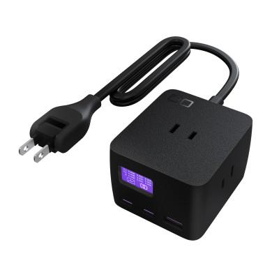 ふるさと納税 守口市 CIO 卓上 電源タップ USB付 Polaris CUBE DESK 65W ブラック