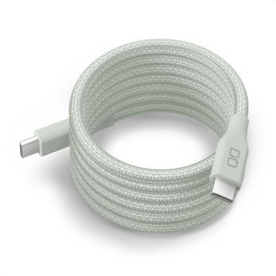 ふるさと納税 守口市 CIO 充電ケーブル USB-C スパイラルケーブル CtoC 1m (カームブルー)