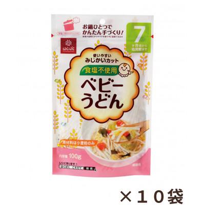 ふるさと納税 中央市 [はくばく]ベビーうどん 100g×10袋