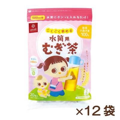 ふるさと納税 中央市 [はくばく]ごくごく飲める水筒用麦茶 20P×12袋