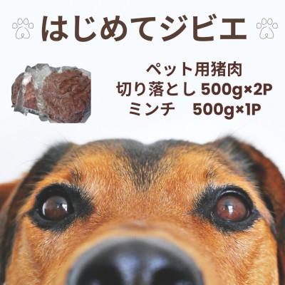 ふるさと納税 諫早市 [はじめてジビエ]ペット用猪肉切り落とし(2P)&amp;猪肉ミンチ(1P)