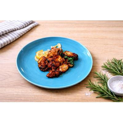 ふるさと納税 野々市市 直径27cm陶器大皿 1枚 ブルー