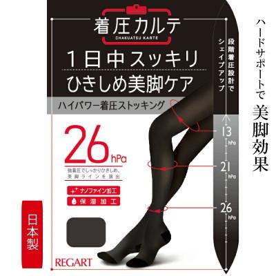 ふるさと納税 丸亀市 [メディックピエドシリーズ]ハイパワー着圧ストッキング MP-P301 3L-4Lサイズ ブラック