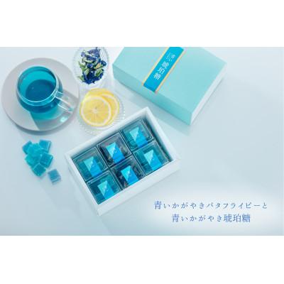 ふるさと納税 裾野市 静岡産 青いかがやきバタフライピーと青いかがやき琥珀糖