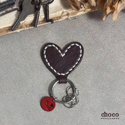 ふるさと納税 宇部市 [one]ハートのキーホルダー(チョコ)