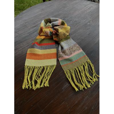 ふるさと納税 豊明市 手織りマフラー(世界でたった1枚)