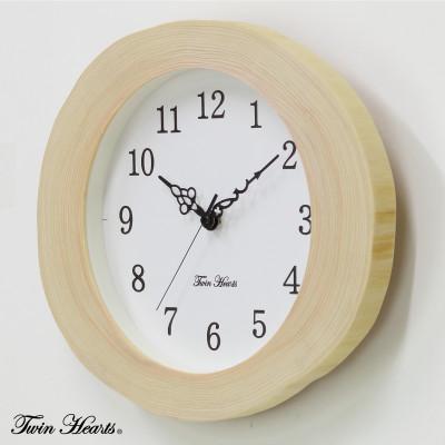 ふるさと納税 豊川市 年輪時計 桧リング(薄型) 電波掛時計 [30cmサイズ] |  | 01