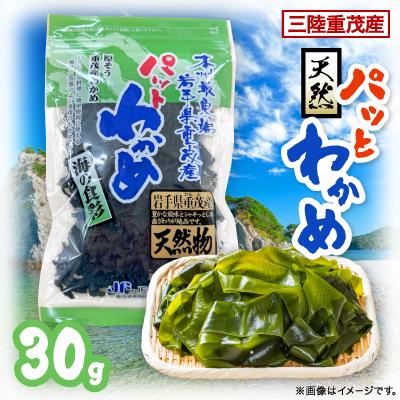 ふるさと納税 宮古市 【三陸重茂産わかめ】天然パッとわかめ 30g | 