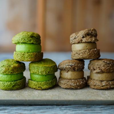 ふるさと納税 大村市 茶バターサンド6個セット 抹茶 焙じ茶 各3個(大村市)