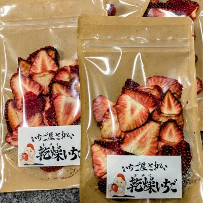 ふるさと納税 岡崎市 いちご屋さかいの凝縮無添加『乾燥いちご』計40g