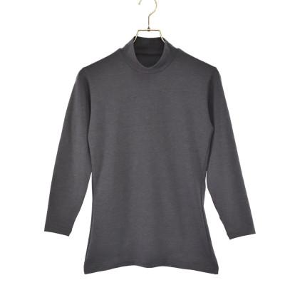 ふるさと納税 松山市 レディース 長袖 ハイネックあったかインナー 2枚組 21FW-0007W グレー XLサイズ