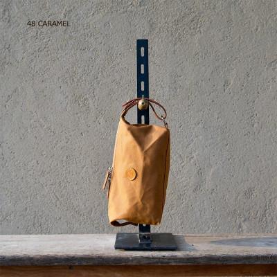 ふるさと納税 東大阪市 BOX POUCH ボックスポーチ KHG-BXP01T [キャメル]