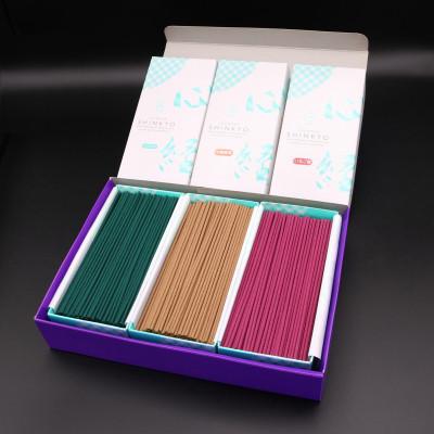 ふるさと納税 日光市 心経 rei 栃木セット(杉線香 緑色 茶色・いちご香)