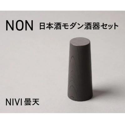 ふるさと納税 鯖江市 [越前塗]NON 日本酒モダン 酒器セット NIVI曇天