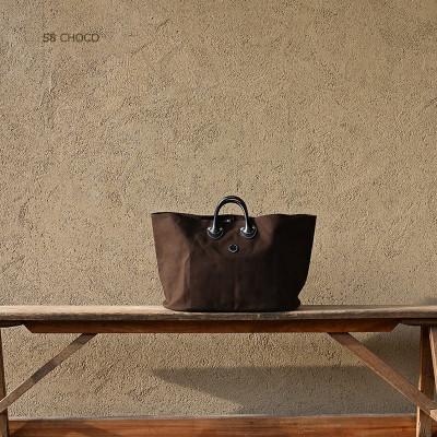 ふるさと納税 東大阪市 OVAL TOTE BAG オーバルトートバッグ KHG-OBT01T [チョコ]